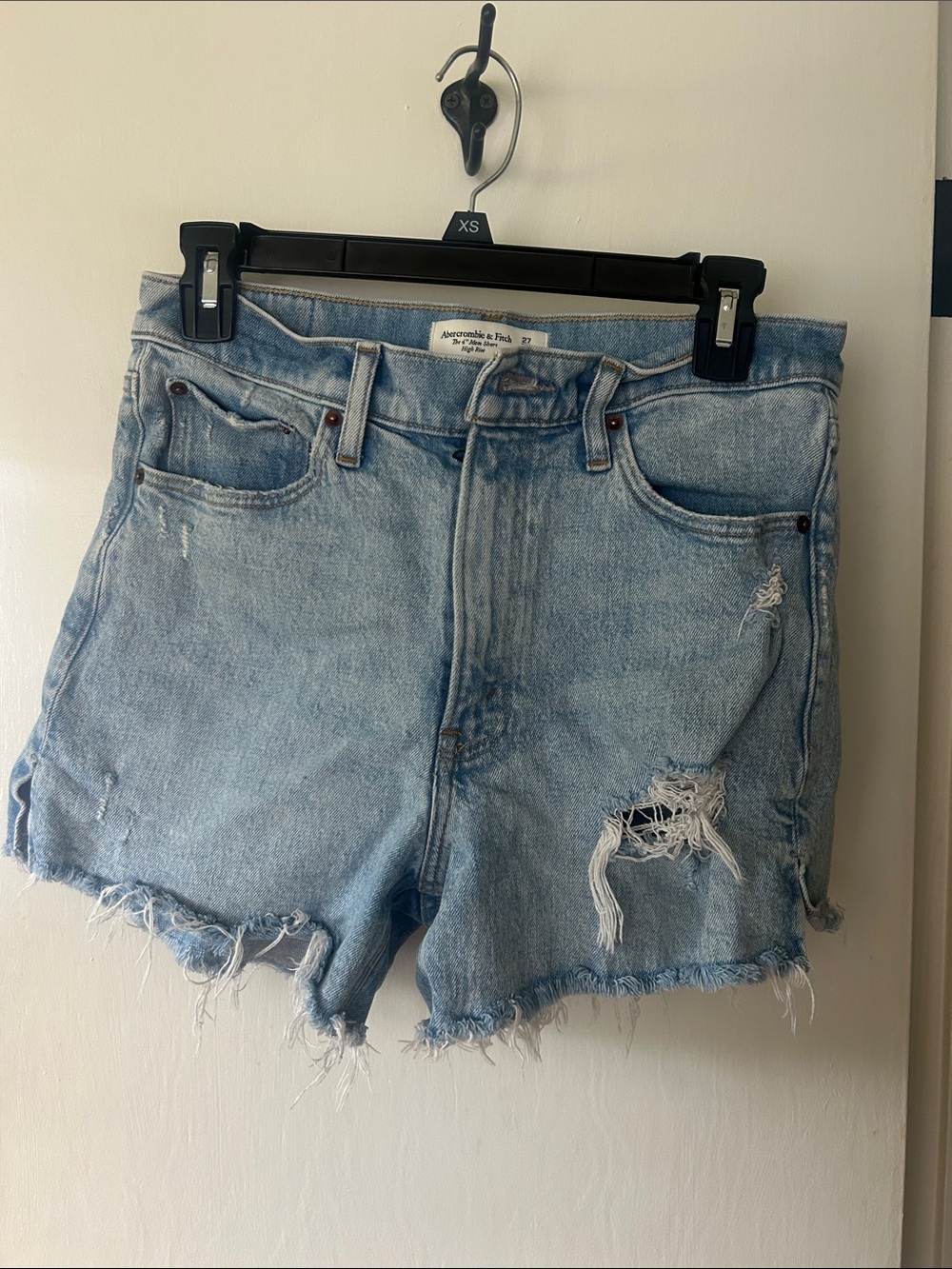 Abercrombie & Fitch Light Blue Denim Shorts